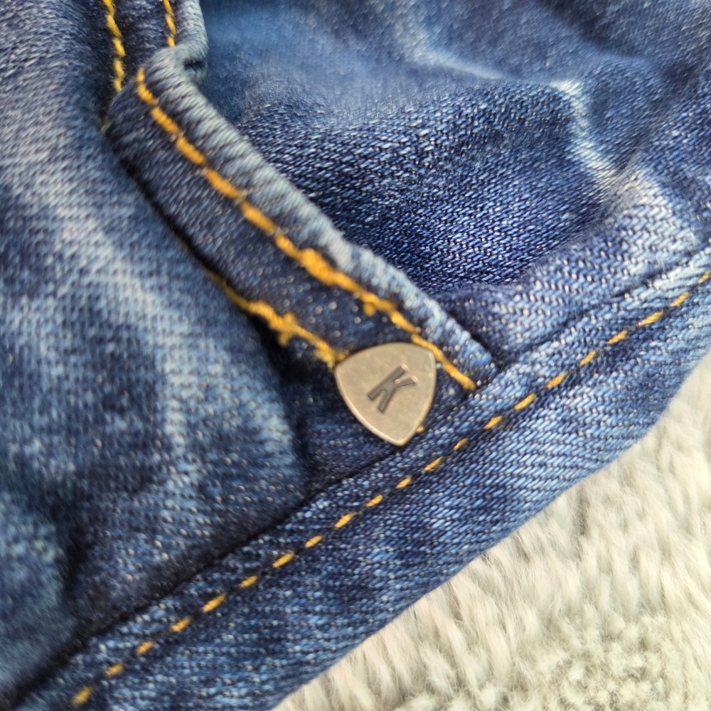 Kut from the Kloth Jeans Catherine Boyfriend Womens Sz 10 Raw Hem Blue - Picture 12 of 13